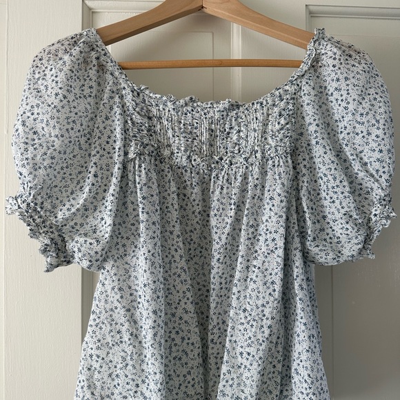 Doen Frances Baby Kate Blue Top xs - Picture 2 of 3